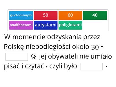 Kultura i nauka II Rzeczypospolitej - quiz dla klas siódmych