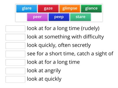 "Look" synonyms