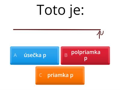 Geometria - priamky, body, polpriamky