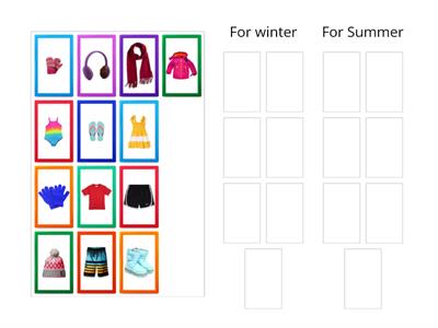 Summer vs. Winter Clothing Sort