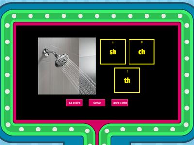 Digraph Game - th, ch, & sh