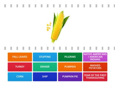 Thanksgiving Vocabulary 
