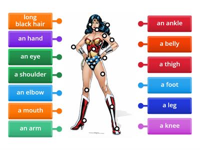 WonderWoman's body