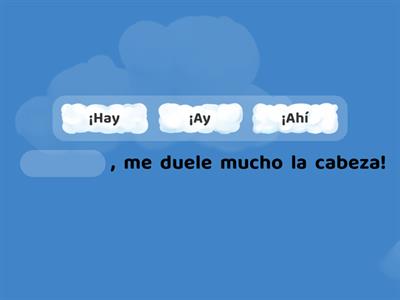 Uso del ay-ahí-hay