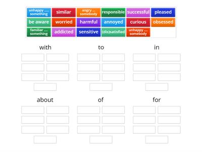 Adjectives+prepositions
