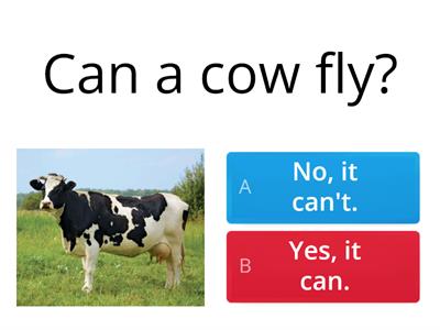 Can/can't -Farm animals-