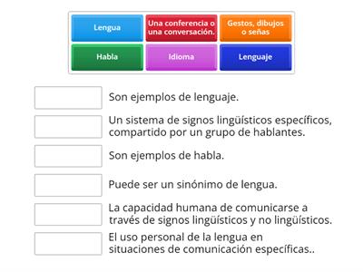 LENGUA,LENGUAJE Y HABLE EJERCICIO DE RECORDACIÓN 