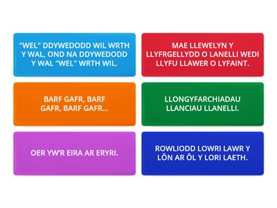 Mynediad Uned 16 Ynganu - Cylymau tafod Cymraeg