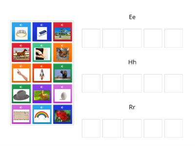 E/H/R words sorting