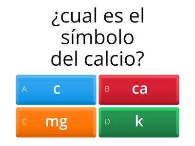 Tabla periódica test