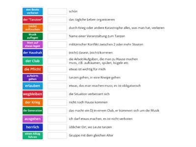 Menschen B1 Lektion 16 Wortschatz