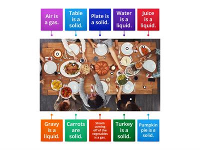 Thanksgiving Meal State of Matter
