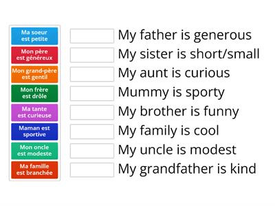 Family members & adjectives 2