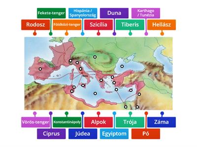 Az ókori Róma - vaktérkép