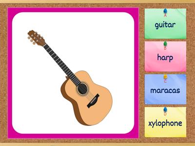 Musical_Instruments Quiz2 (22 words) #my_teaching_stuff