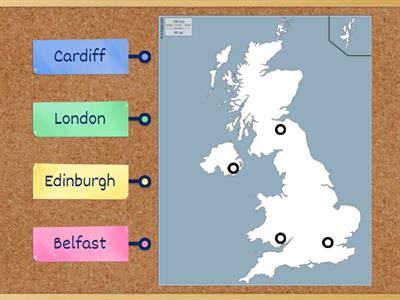 Diagram - Capitals of the United Kingdom