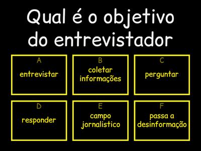 perguntas e reposta sobre entrevistas