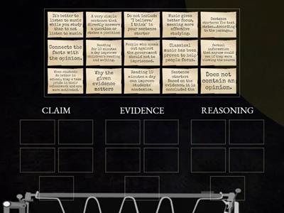 Claim - Evidence - Reasoning