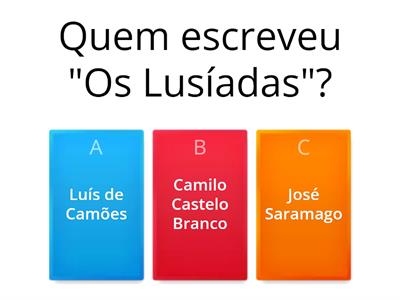 Autores, obras e correntes literárias - secundário