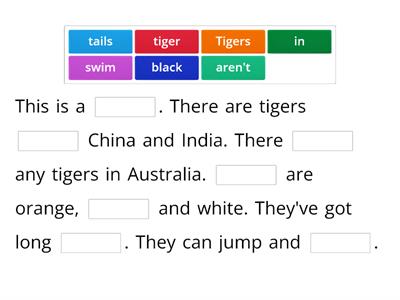 AS2 U1 Tigers - Missing words