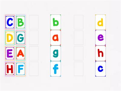 Alphabet Matching A-H #my_teaching_stuff