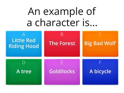 Elements of a story quiz