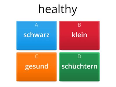 Adjectives in German