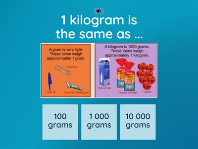 Kilograms and Grams