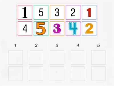 Number Matching 1-5
