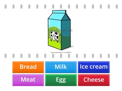 Los alimentos en inglés