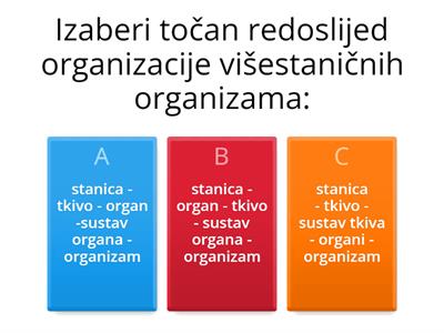 ORGANIZIRANOST PRIRODE I OBILJEŽJA ŽIVIH BIĆA