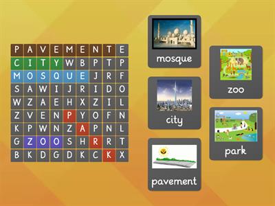 City Word Search Easy