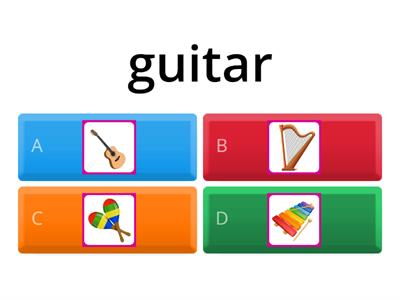 Musical_Instruments Quiz1 (22 words) #my_teaching_stuff