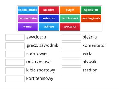 Sporting events, places, people - u.7