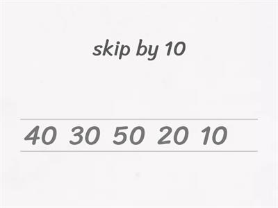 Skip counting 