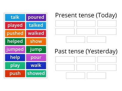 Sorting tenses