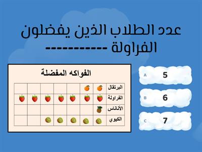 مراجعة التمثيل البياني بالصور