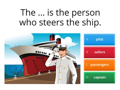 CRUISE SHIP Vocab QUIZ-1