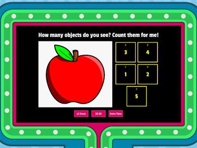 Reinforcement of numbers 1-5