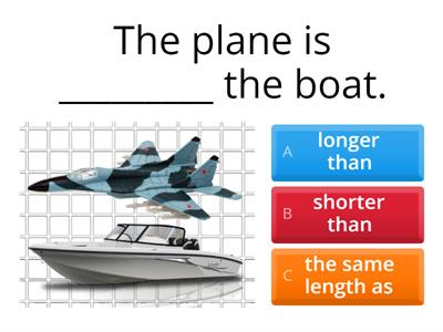 Length, Height: comparison ① [quiz]