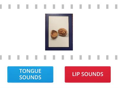  (sort tongue and lip sounds m,n,f,v,th,k,g)