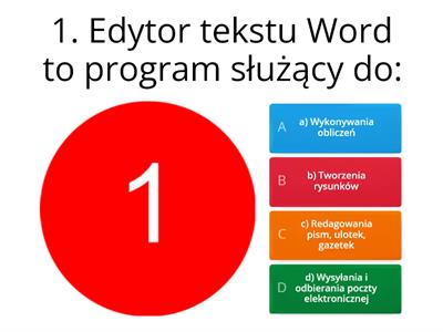 1.	Edytor tekstu Word 