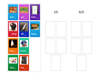 ch/tch Word Sort