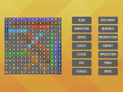 Google Workspace Wordsearch