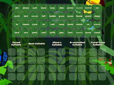 Real Word Syllable Sort