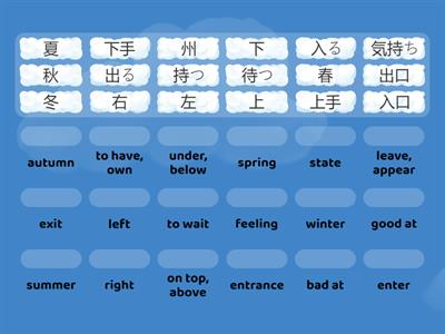 Y11 Kanji Revision 4