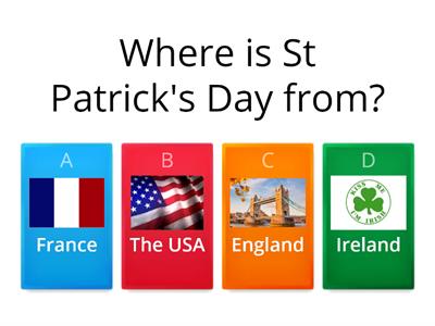 St. Patrick's Day - Quiz