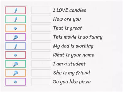 Punctuation Activity