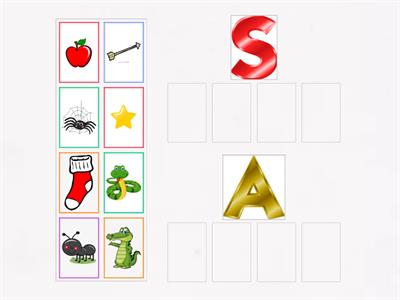 S and A sounds sorting game