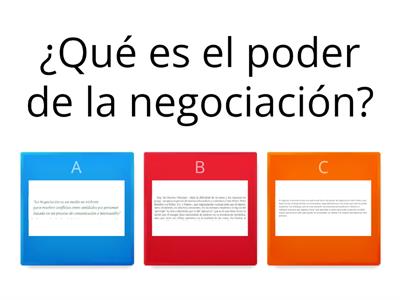 ¿Qué es el poder de la negociación?